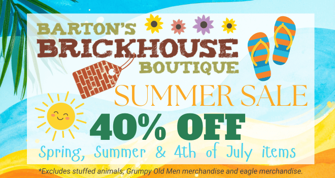 Summer Sale At Barton’S Brickhouse Boutique!
