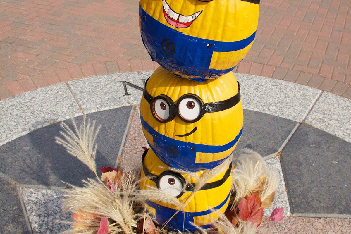 2013 Minion Pumpkin Topiary Display