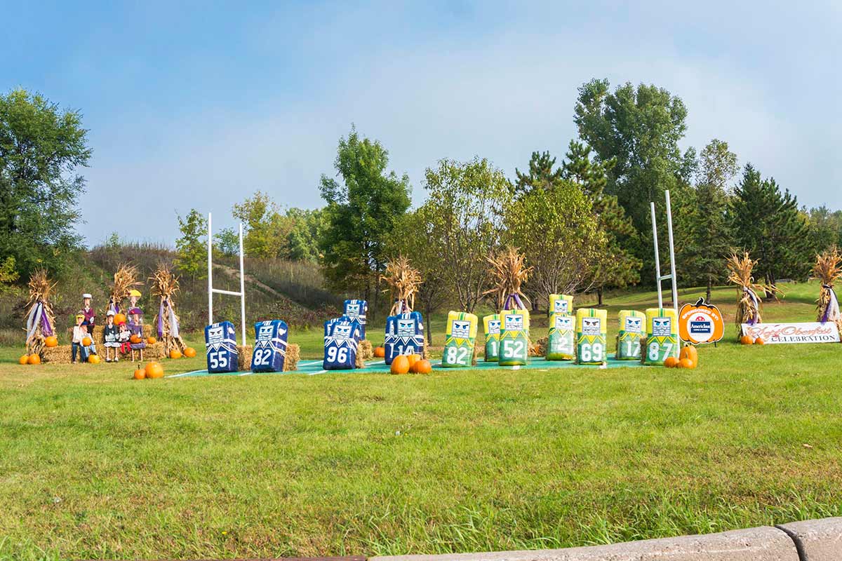 2017 Football Topiary Display