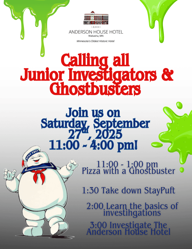 Calling All Junior Ghostbusters And Investigators - Wabasha-Kellogg Chamber &Amp;Amp; Cvb