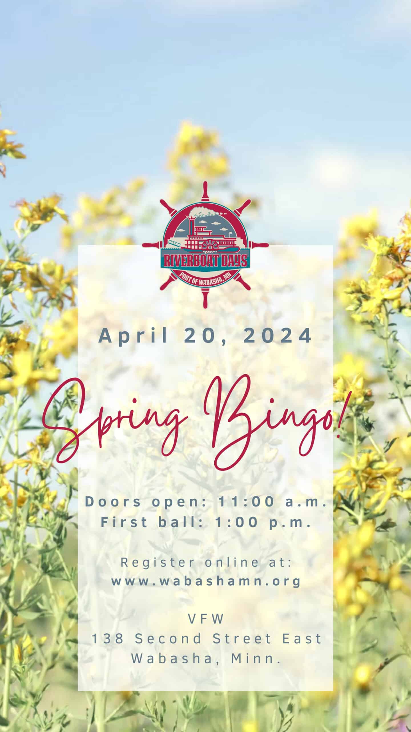 RBD Bingo Fundraiser Spring 2024