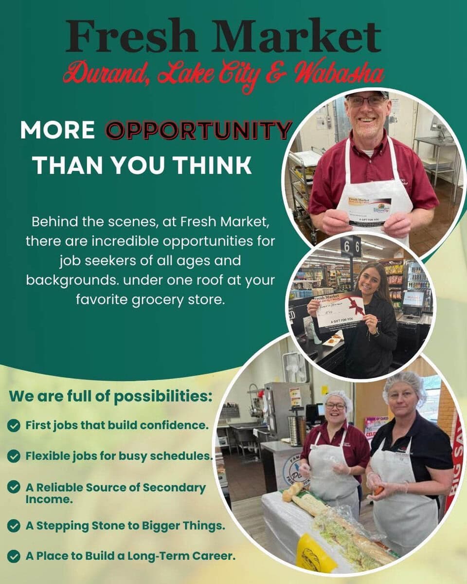 Fresh Market Jobs - Wabasha-Kellogg Chamber &Amp;Amp; Cvb