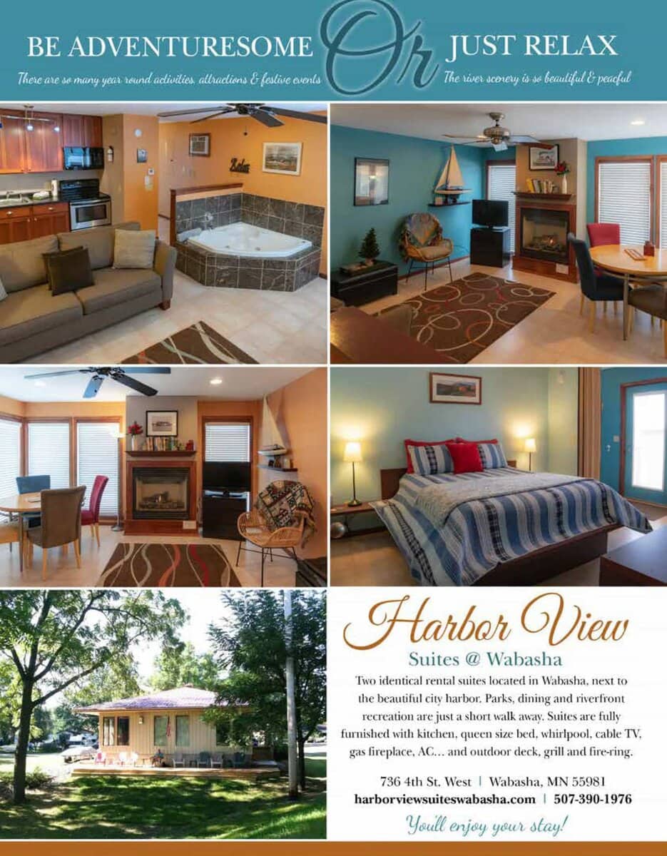 queen city fireplace and outdoor living on Harbor View Suites Wabasha Kellogg Chamber Cvb