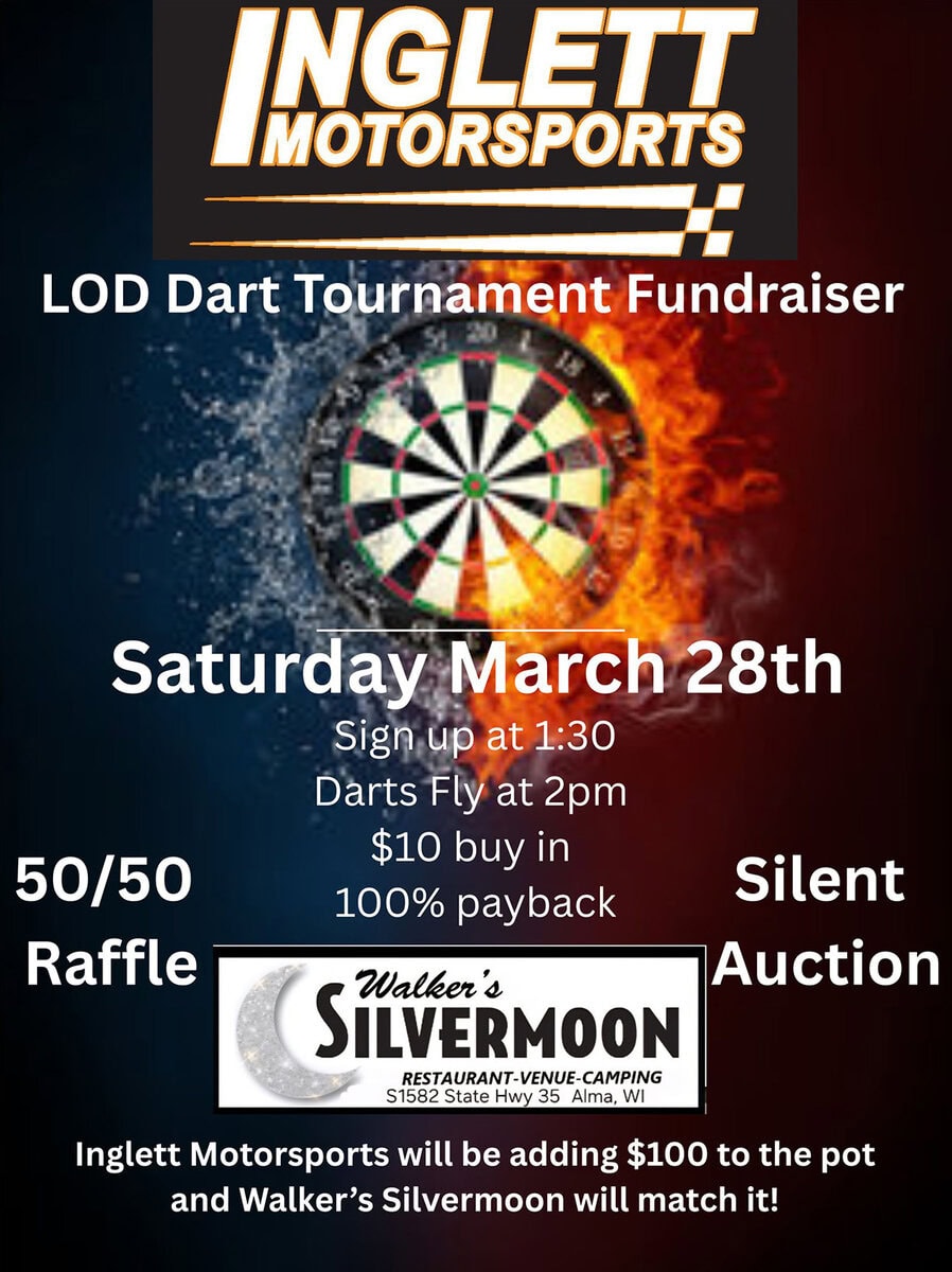 Inglett Motorsports Dart Tournament Fundraiser - Wabasha-Kellogg Chamber &Amp; Cvb