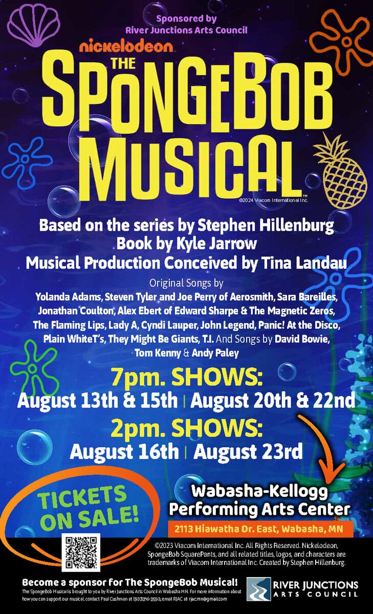 Sponge Bob Poster 4 29 26 - Wabasha-Kellogg Chamber &Amp; Cvb
