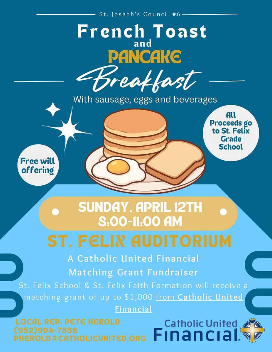 St. Josephs Council 6 French Toast And Pancake Breakfast - Wabasha-Kellogg Chamber &Amp;Amp; Cvb