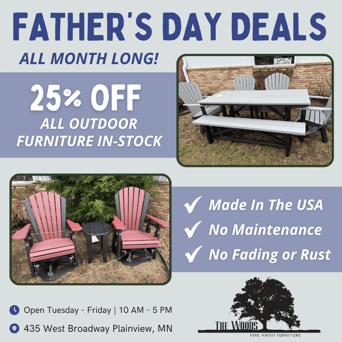 Father’S Day Deals At The Woods