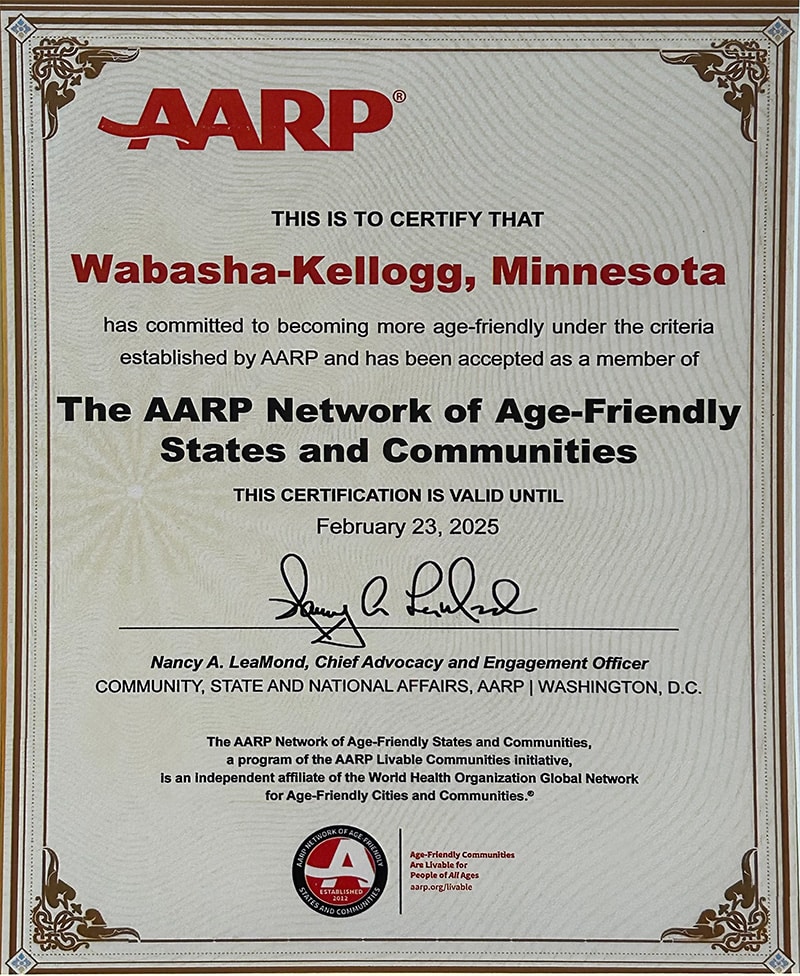 Aarp - Wabasha-Kellogg Chamber &Amp; Cvb