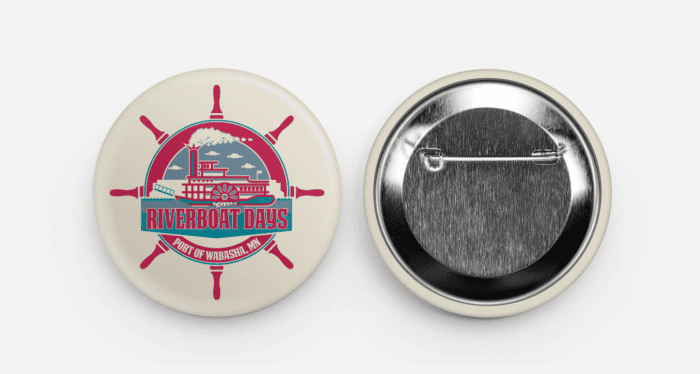 Riverboat Days Round Button