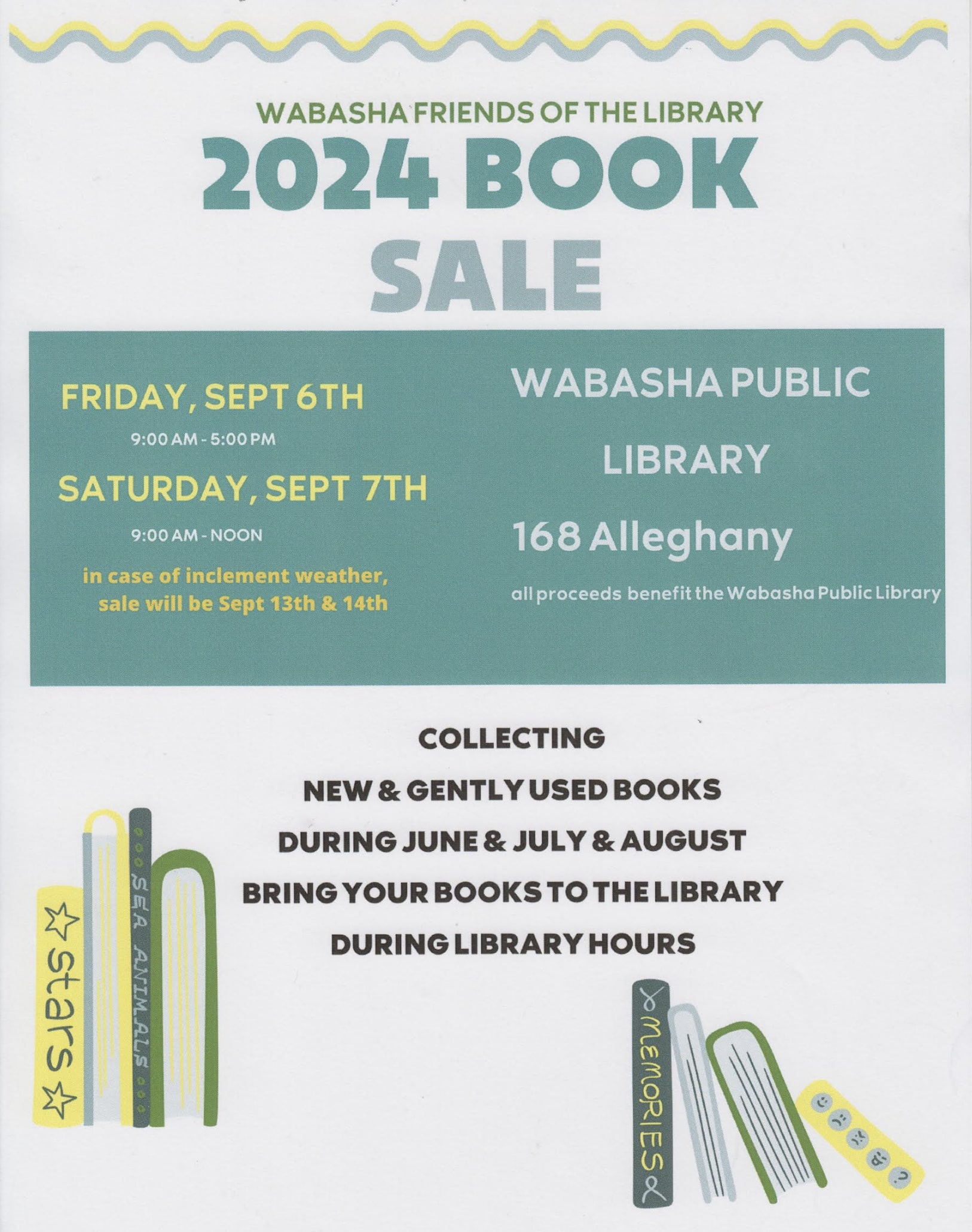 Wabasha Library Book Sale 2024