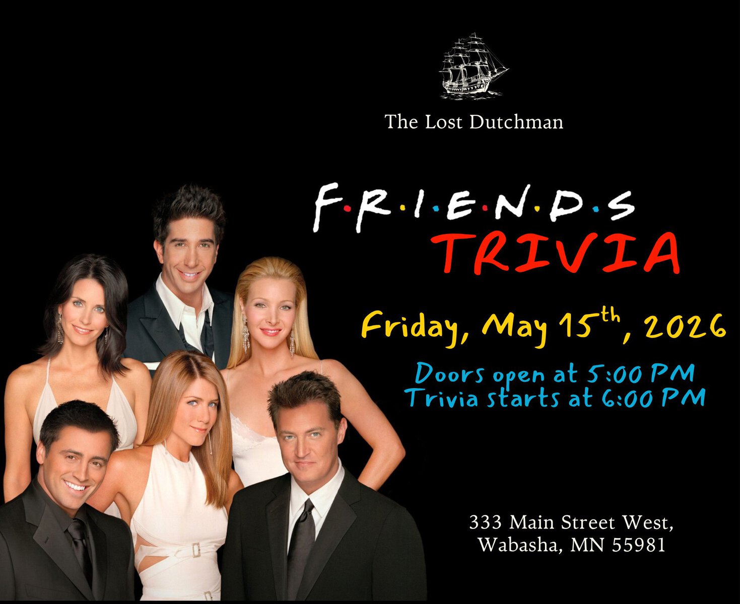 Friends Trivia - Wabasha-Kellogg Chamber &Amp; Cvb