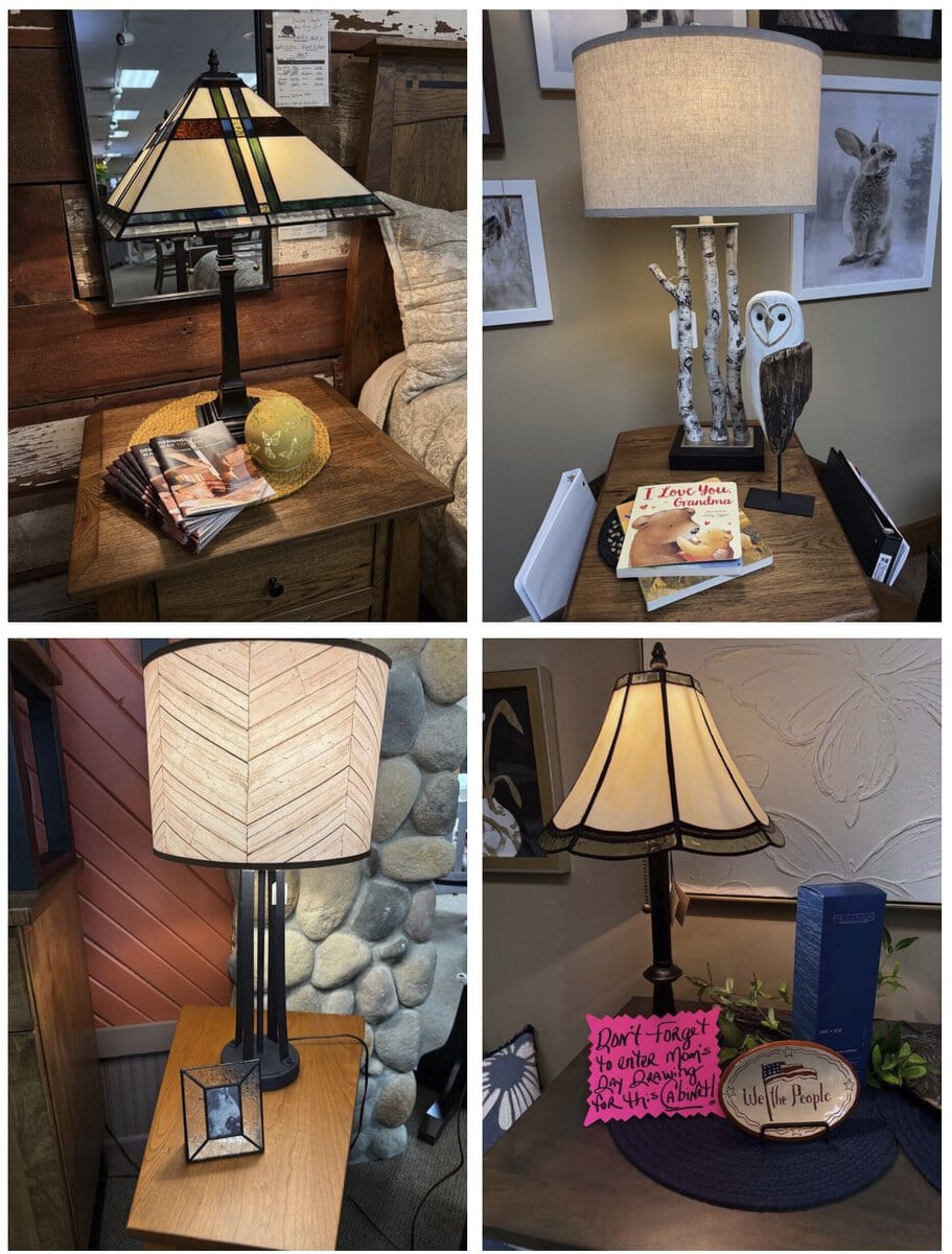 Mother’S Day Special – 30% Off Lamps At The Woods Fine Amish Furniture