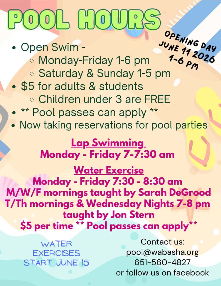 Pool Hours - Wabasha-Kellogg Chamber &Amp;Amp; Cvb