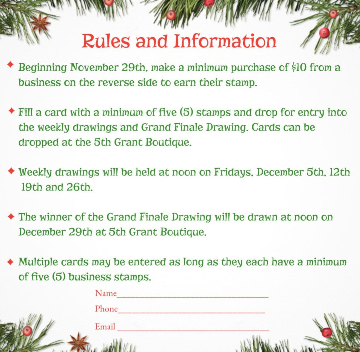Rules - Wabasha-Kellogg Chamber &Amp; Cvb