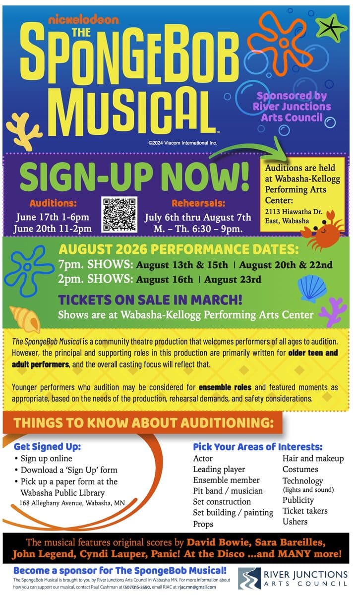 Spongebob - Wabasha-Kellogg Chamber &Amp;Amp; Cvb