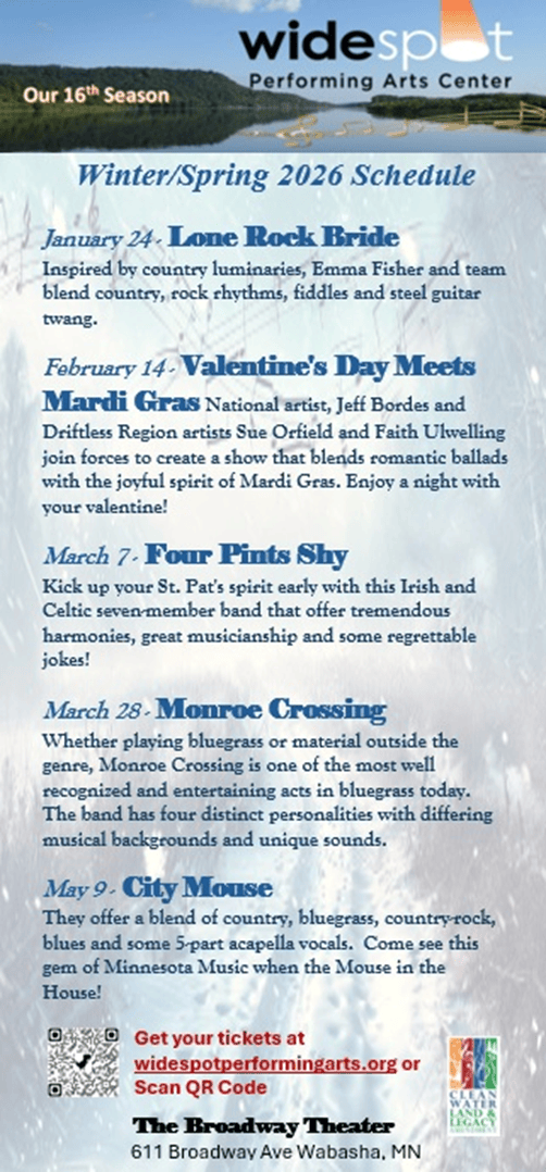 Wide Spot - Wabasha-Kellogg Chamber &Amp; Cvb