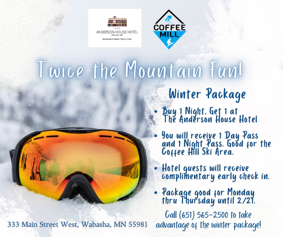 Book Your Coffee Mill Ski Package With The Anderson House Hotel!